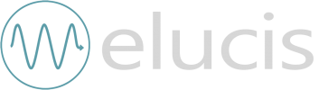 Elucis logo on dark background